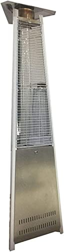 Chauffage de terrasse à gaz commercial avec tube en verre de quartz, design autonome pour chauffage extérieur