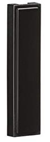 Knightsbridge Pack of 10 - Quarter Blanking Modules (12.5 x 50mm) - Black