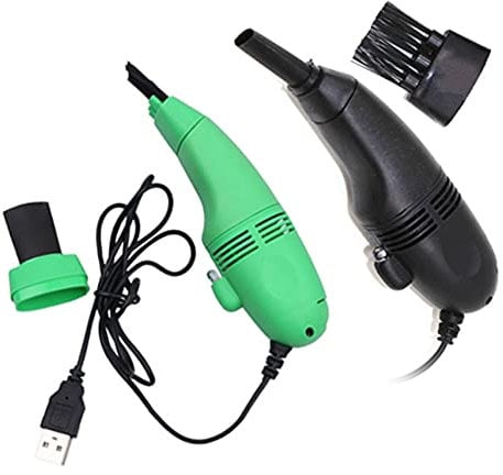 Aukson B86C Mini USB Staubsauger – Tastatursauger für Laptop & PC, Handstaubsauger mit Integrierter LED-Leuchte, Ideal für Innenraum-Reinigung, Nicht für Starke Saugkraft geeignet