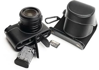 Handarbeit aus echtem echtem Leder voller Kamera Tasche Tasche für Leica Q2 schwarz
