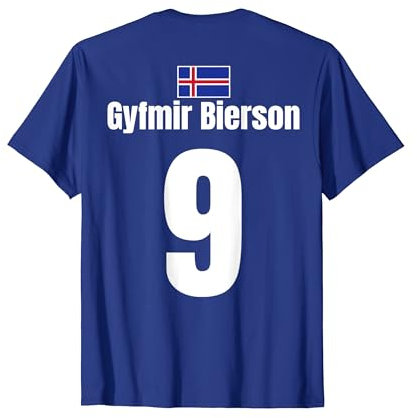 Isländische Namen Fußball Island Sauf Trikot Mallorca Bier T-Shirt