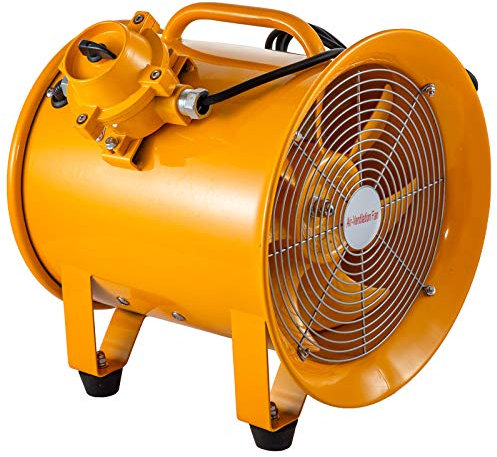 Frantools Ventilateur Axial 550w 12po Ventilateur Industriel Cadre En Acier Robuste Pour La Chimie Et La Métallurgie