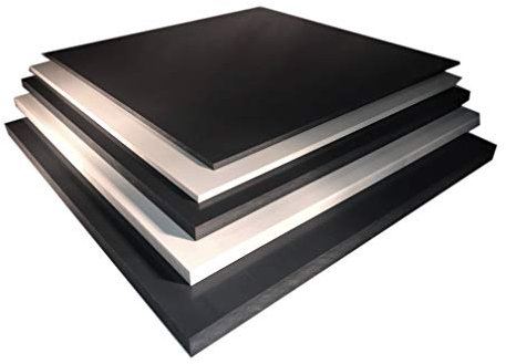 PVC Hart Platte Hartplatte 245x245x15mm hellgrau