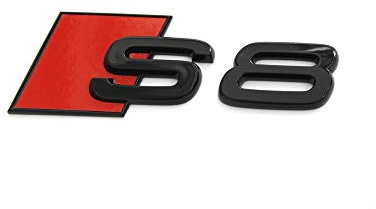 Audi 4N0071804 Schriftzug S8 schwarz/rot Tuning Exclusive Black Edition Emblem