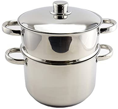 ROYALTY LINE 5407004740966 Pot Couscous en Acier Inoxydable 8L