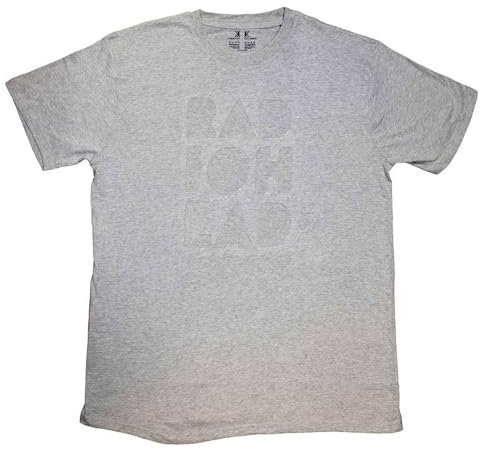 Radiohead Official Note Pad (Cut Out) - Unisex Grey Organic T Shirt S