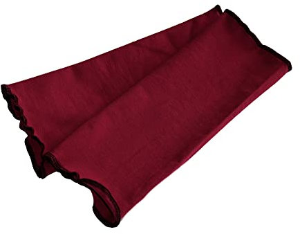 Britta Meier Pulswärmer/Armstulpen aus Baumwolljersey mit Rüschennaht (Burgundy)