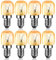 EXTRASTAR 15W E14 Incandescent Bulb 2700K 70LM Small Screw Cap Pygmy Light Bulbs for Oven, 8 Count