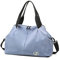 Vllcsla Sporttasche Damen Klein Reisetasche, 45x27x20 cm, mit Nassfach, Damen Weekender Fitness Gym Bag, Sport Tasche Damen Fitnessstudio Gym Tasche, Leichte Weiche Sporttasche, Blau