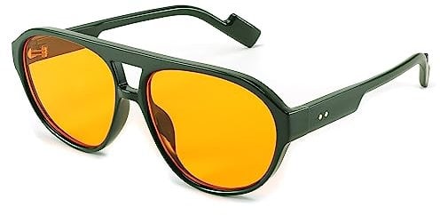 FEISEDY Retro 70er Sonnenbrille Polarisiert Herren Damen Vintage 1970er Brillen mit UV400 Schutz B2373