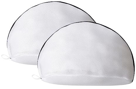 Mollyfox Schuhe Waschbeutel,2pcs Mesh Wäsche Taschen mit dauerhaften Reißverschlüssen,Wäschetasche für Schuhe/Trainer Für Waschmaschine,Sneaker Reinigungsbeutel,Wäschewaschbeutel mit Reißverschluss