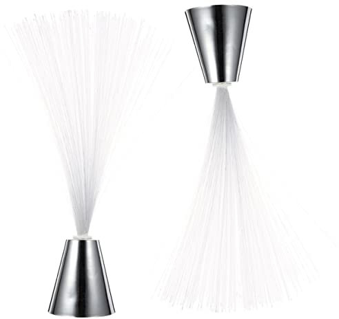 DOITOOL Batteriebetriebene Glasfaserlichter 2er-pack -farbwechsel Elegante Dekorative Beleuchtung Für Tischdekoration Zu Hause