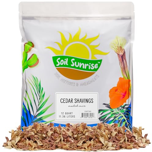 Paillis de cèdre naturel (30,5 L), paillis de jardin et litière pour petits animaux de compagnie