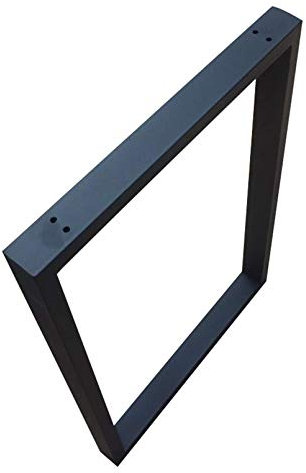 Möbelbeine aus Metall, 1 x Tischbeine aus Eisen in quadratischer Form, Bürotischbeine Höhe 70 cm, Computertischbeine, Bankbeine für Esstisch, Möbel DIY