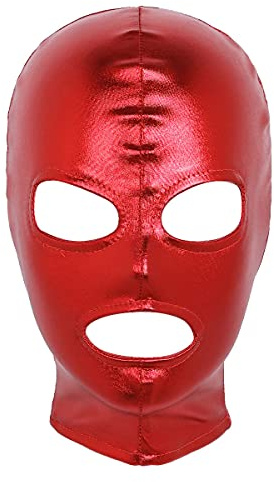 Rswnyirn Sexy Face Mask for Women Men Full Cover Leather Hood Mask Elastic Club Party Accessory Fancy Dress Up