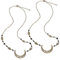 DOITOOL 2 Stk Vintage Natursteinwasser Retro-kopfbedeckung Reif-kopfschmuck Hochzeit Boho Mond Kopfkette Stirnband Für Mädchen Goldenes Stern-stirnband Legierung Braut Haarschmuck Fee