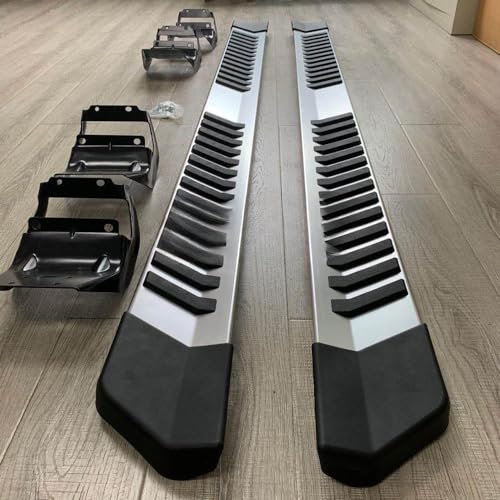 MEFFEE Seitliche Trittstufen Trittbretter aus Aluminium Seitenschweller Seitliche Trittstufe passend für Ford F150 2015-2023