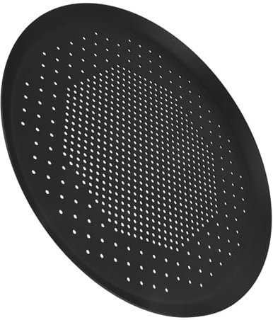 MAGICLULU Molde Para Pizza Redondo De Aleación De Aluminio Bandeja Antiadherente Para Hornear Pizza Reutilizable Para Uso Horno