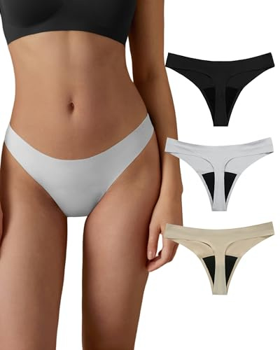 SHARICCA Culotte Menstruelle Absorbant Tanga Menstruelle sous VêTement Lavable RéUtilisable String Menstruelle Sportifs pour Filles RèGles