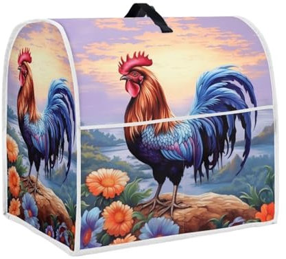 Upetstory Chicken Rooster Kitchen Aid Mixer Covers for Stand Mixer 5-8 Quart Bowl Lift, Dust Cover with Pocket for Home Kitchen Indoor