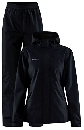 Craft Damen Core Explore Rain Set | Regenhose und Regenjacke mit Netzfutter| Seitentaschen | Verstellbarer Kordelzug | Wasserdicht Regenbekleidung