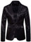 Faonkeew Herren Pailletten Sakko Gold Glitzer Blazer Slim Fit Hochzeit Mantel Langarm Mantel Anzug Herrenjacke Performance-Kostüm für Hochzeit und Party Formelle Kleidung für Herren