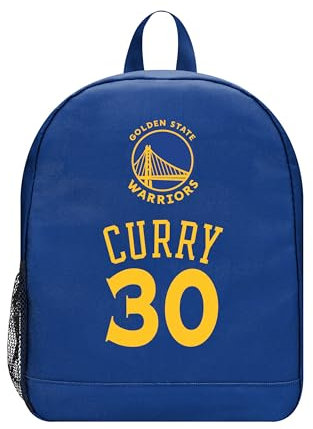 FOCO - NBA Rucksack in Jugendgröße, Team-Logo, gestreift, Stephen Curry - Golden State Warriors, Medium, Teamfarben