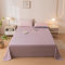 HAIBA Flanell Bettlaken ohne Gummizug 180x230cm Lila Winter Warm Bettlaken Warme Fleece Cashmere Touch Kuschelig Flauschig Glatte Betttuch