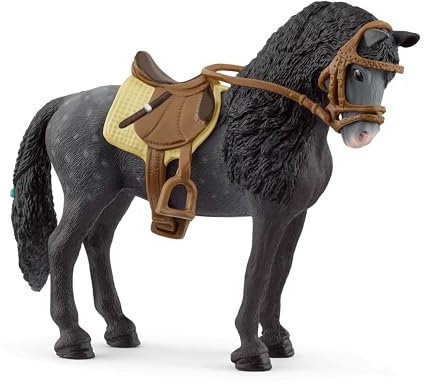 SCHLEICH Horse Club | Pura Raza Española Stute mit Sattel und Zaumzeug 42708 | detailgetreues Pferd | tolles Geschenk für Mädchen und Jungen | Spielzeug für Kinder ab 5 Jahren | Set aus 3 Teilen