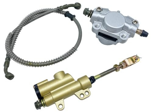 Pinza Pompa Cilindro Maestro Freno posteriore per cinesi ATV Quad Go-Kart Dirt Bikes compatibile con Taotao Roketa Sunl Bull Buyang Coolsport Kazuma 50cc 70cc 90cc 110cc 125cc 150cc 200cc