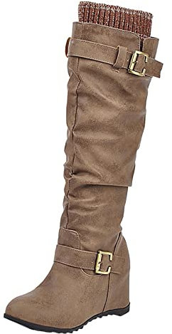 Stivali con Zeppa Stivali Moto Impermeabili Stivali Alti Ginocchio Ciabatte riscaldanti Ciabatte Ortopediche Donna Invernali Babbucce Donna Danza Ciabatte Donna Massaggio Scarpe Ortopediche