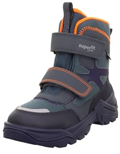 Superfit Snow Max Warm Gefütterte Gore-Tex, Stivali da Neve, Blu Arancione 8020, 35 EU Larga