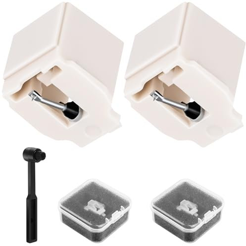 BALLMENT ATN3600L Plattenspieler-Nadel-Ersatz mit Stylus-Reinigungsbürste, Schallplattennadeln, kompatibel mit Audio-Technica-Modellen AT-LP60X, AT-LP60XBT und AT-LP60XBT-USB