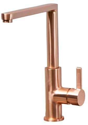 Liquida W25RG 360 Degree Swivel Spout Rose Gold Kitchen Mixer Tap