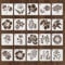 TIESOME Lot de 20 pochoirs de fleurs réutilisables de 7,6 cm pour travaux manuels, peinture, dessin, motifs floraux pour murs, toile, décoration d'intérieur, loisirs créatifs en bois