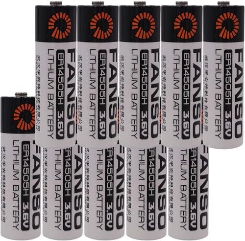 10-Pack 2700mAh 3.6V FANSO ER14505H AA Lithium Battery Non-Rechargeable Battery