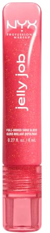 NYX Professional Makeup Lip Gloss, Plumping Peptide Formula, Jelly Kiss'd | High-Shine Plumping Lip Gloss with Peptide Complex & Cherry Oil for Glassy, Non-Sticky Volume