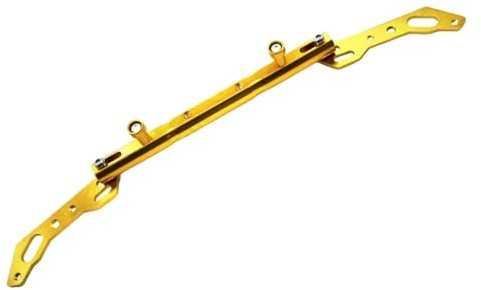 KIRYU Navigationshalterung Motorrad Aluminium Legierung GPS Navigation Handy Halterung Multifunktionale Halterung Verstärkung Universal Balance Bar Navigation Halterung(Gold)