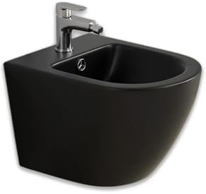 Kiamami Valentina - Bidet sospeso tondo nero opaco | Folk