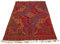 Lorenzo Cana Luxus Wolldecke Decke Jacquard gewebt aus feinster Wolle vom Merinolamm mit Baumwolle Paisley Rottöne Bunt Baumwolldecke Wohndecke Decke Wolle Plaid 140 cm x 200 cm 9625622