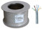 RosenetSys 100m Cat6a 500mhz High Speed Gigabit 1Gbps to 10Gbps Network SOLID COPPER Ethernet Data Voice UTP Cable Category 6a (Grey, 100m)