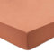 URBANARA 200x200x25 Spannbettlaken Mafalda Terrakotta — 100% Leinen — von Natur aus antiallergen und atmungsaktiv — kühlt im Sommer und wärmt im Winter — Bettwäsche, Bett-Laken, Bettbezug
