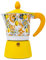 NAMAI - Caffettiera 3 Tazze, 180 ML, Materiale Alluminio Resistente, Manico Anti Scottatura, Colori Vivaci, Coffee Maker, No Induzione, Idea Regalo