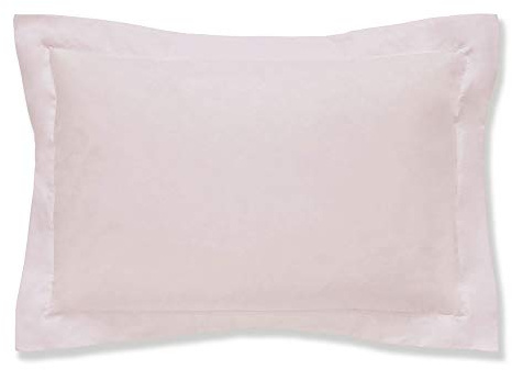 Bianca Fine Linens 400 Thread Count Cotton Sateen Oxford Pillowcase Pair Blush Pink