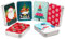 Blechdose Weihnachten Box für Geschenkkarten (6 Stk) - 11,5 x 8,3 x 2,2 cm Geschenkverpackung Blechdose - Dosen Keksdose Metalldose mit Weihnachts Motiven für kleine Geschenke, Gutscheine, Geld