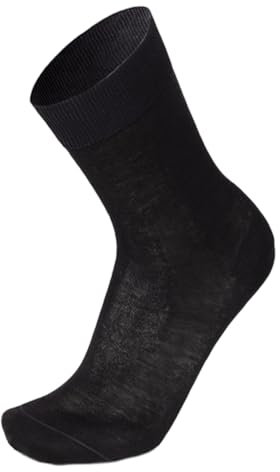 Prisco Calze Uomo Filo di Scozia Corte, Calzini Corti, Cotone 100%, Maglia Rasata, Tinta Unita, Confezione 6 Paia, (Nero 42-43)