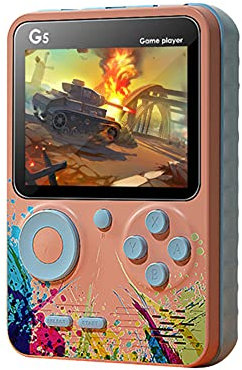 BIBOKO Console de jeu portable G5 intégrée 500 jeux Mini console de jeux vidéo rétro portable 3,0 pouces classique Pocket Game Players Console