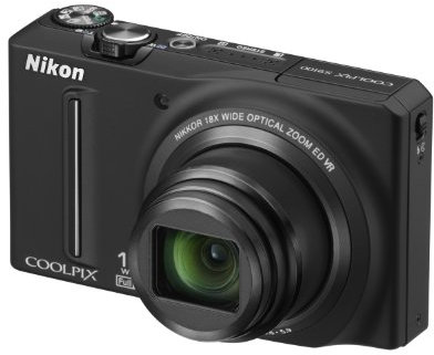 Nikon COOLPIX S9100 Compact Digital Camera - Black (12.1MP, 18x Optical Zoom) 3 inch LCD (Renewed)