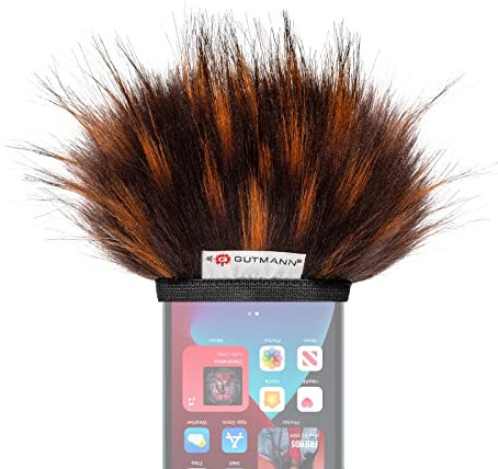 Gutmann Mikrofon Windschutz Fell für Samsung Galaxy S10 / S10+ Plus/FIRE Made in Germany
