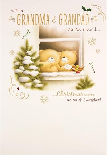 Forever Friends Weihnachtskarte für Oma und Opa